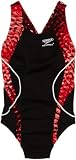 Speedo Girls 7-16 Youth Magnetic Space Splice Dropback Race Swimsuit