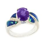 SterlingSilverAmethystandOpaliteOvalRing