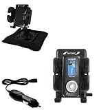 Sandisk Sansa c150 2GB Auto Bean Bag Dash Holder with Car Charger - Uses Gomadic TipExchange