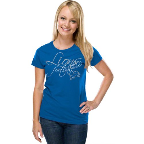 Detroit Lions Women's Franchise Fit II Blue T-Shirt 