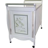 toile panel sleigh crib <br>by sweet beginnings