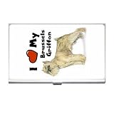 I Love My Brussels Griffon Business Card Holder Case