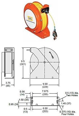 Gleason Model OSD075-SS-YL-SG-AL Open Spool Static Discharge Reel, P/N: GRD-OSD075-SS-YL-SG-AL