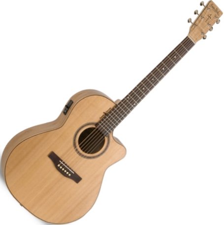Simon & Patrick Natural Elements Cherry CW Folk Acoustic/Electric Guitar w/AC1.5T Pickup On Sale