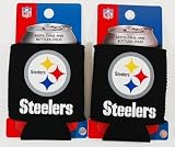 SET OF 2 PITTSBURGH STEELERS NFL CAN KADDY KOOZIES