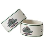 Spode Christmas Tree Napkin Rings, Set of 4