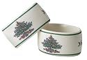 Spode Christmas Tree Napkin Rings, Set of 4