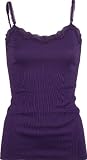 FULL TILT Lace Trim Womens Cami