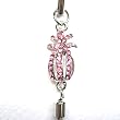 Cell Phone Mobile Camera Charm Strap Pink Pineapple