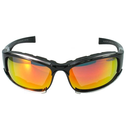 POLARLENS P15 Sunglasses / Cycling glasses / Highly Flexable Sports Sunglasses / Optical Quality Lenses / FLASH-MIRROR REVO RED / ANTI-FOG coating / Microfiber cleaning bag !