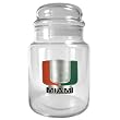 Miami Hurricanes NCAA 31oz Glass Candy Jar - Primary Logo by Great American Products