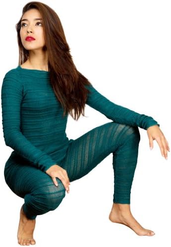 Cream Medium Sexy & Warm Shadow Stripe Low Rise Yoga & Dance Tights & Dance Tunic 2 Pc Set KD dance NYC Made In USA