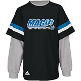 adidas Orlando Magic Kids (sizes 4-7) Faux Layered Long Sleeve T-Shirt