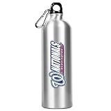 Washington Nationals 34oz Silver Aluminum Water Bottle
