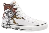 Converse Chuck Taylor All Star Canvas High Top Grateful Dead Skull and Roses White 106013F