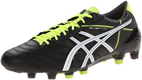 ASICS Men's Ds Light X-Fly 2 K Soccer Shoe,Black/White,7.5 M US