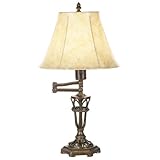 Bronze Open Body Swing Arm Table Lamp