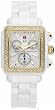 NEW MICHELE DECO CERAMIC DIAMOND WATCH MWW06F000003