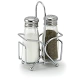 Salt and Pepper Shaker Set with Rack