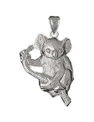 Clevereves 14K White Gold Pendant Koala Bear 9.5 - Gram(s)