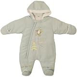 Pequilino Boys Playtime Penguins Snowsuit (Blue, 0 - 3 Months)