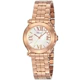 Chopard Happy Sport Round Ladies Rose Gold Diamond Watch 274189-5003