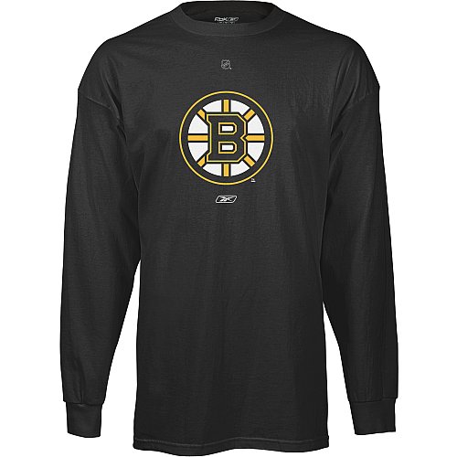 Reebok Boston Bruins Primary Logo Long Sleeve T-Shirt Medium