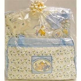 Disney Baby Winnie the Pooh Deluxe Diaper Bag Gift Set