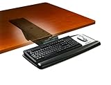 3M Easy Adjust Keyboard Tray with Standard Platform,  17 3/4 Inch Track, Antimicrobial Gel Wrist Rest