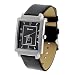 Geneva Platinum Men's Rectangle Face Fashion Watch