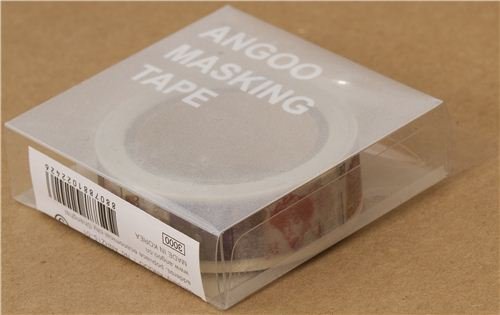 Imagen 3 de Cinta adhesiva decorativa Washi blanca con sellosd de EEUU