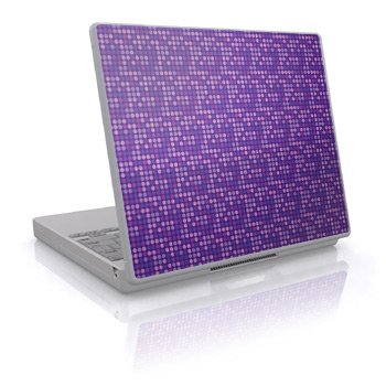 Childrens Toyshop  Video Games : Laptop Skin (Can be trimmed to fit most laptops.) (15" x 12") - Purple Dots