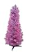 3' Purple Pencil Pine Pre-Lit Artificial Christmas Tree - Purple Lights
