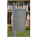 dVault Full Service Locking Mailbox, Gray Post/Column Mount Delivery Vault, Box and Side Mount In-Ground Post Kit, DVU0050-SMPI-2-KIT, Gray