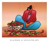 Chili Fiesta Art Poster Print by R. C. Gorman, 31x28