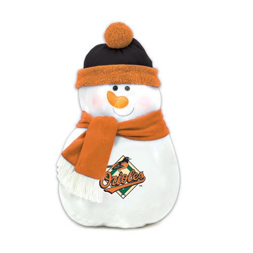 Baltimore Orioles Plush Snowman Pillow