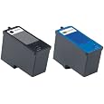 2 Pack Remanufactured DELL (Series 7) Black and Color Ink Cartridges for Dell 966 All-In-One, 968 All-In-One and 968w All-In-One Printers
