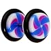 0 Gauge Blue Pink Pinwheel Cheater Plug