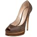 Casadei Women's 4173 Triple Platform Peeptoe Pump