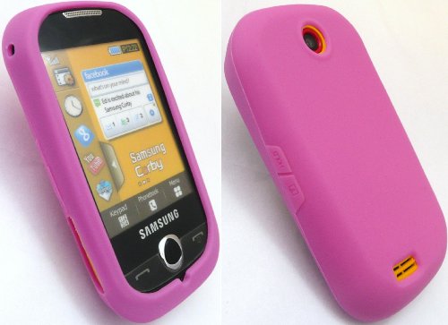 EMARTBUY SAMSUNG S3650 GENIO TOUCH SILICON CASE/COVER/SKIN HOT PINK