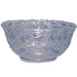 Floral Design Plastic Punch Bowl - 12 quart