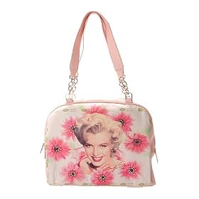 Marilyn Monroe Signature Product Women's Marilyn Monroe Sweet Floral Bowling Bag G612 Medium Handbag