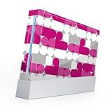Nintendo Wii Skin plus one nunchuck skin-Neo Pink