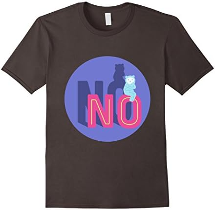 Men's Angry Cartoon Bear No T-shirt 3XL Asphalt