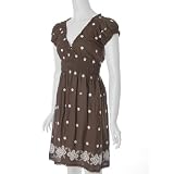 Cute Options Smocked Floral Embroidery Tunic Dress