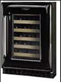 AGA AWC24BLK 24 Wine Cellar with 54 Bottles Capacity, Accomodates Magnums, 6 Glide-Out Wine Racks and Quiet 440BTU Compressor: Black