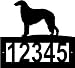 Custom Crafted BORZOIS Steel Address Sign