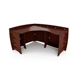 Legaré 60 x 47 Corner Desk in espresso finish ash veneer