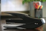 Swingline SmartTouch Full Strip Desktop Stapler, 25 Sheet Capacity, Boxed, Black/Gray (S7066503)