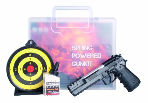 GSG Softair Pistole BW Elite long im Set <0,5 Joule, schwarz, 203193